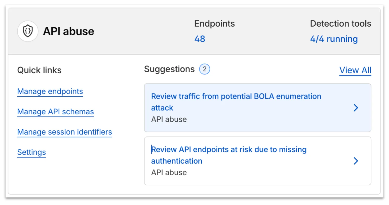 BOLA attack Overview card